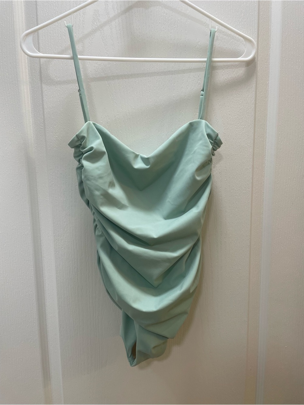 NWT Women's Mint Green The Ruched Maillot One-Piece Swimsuit By Free People